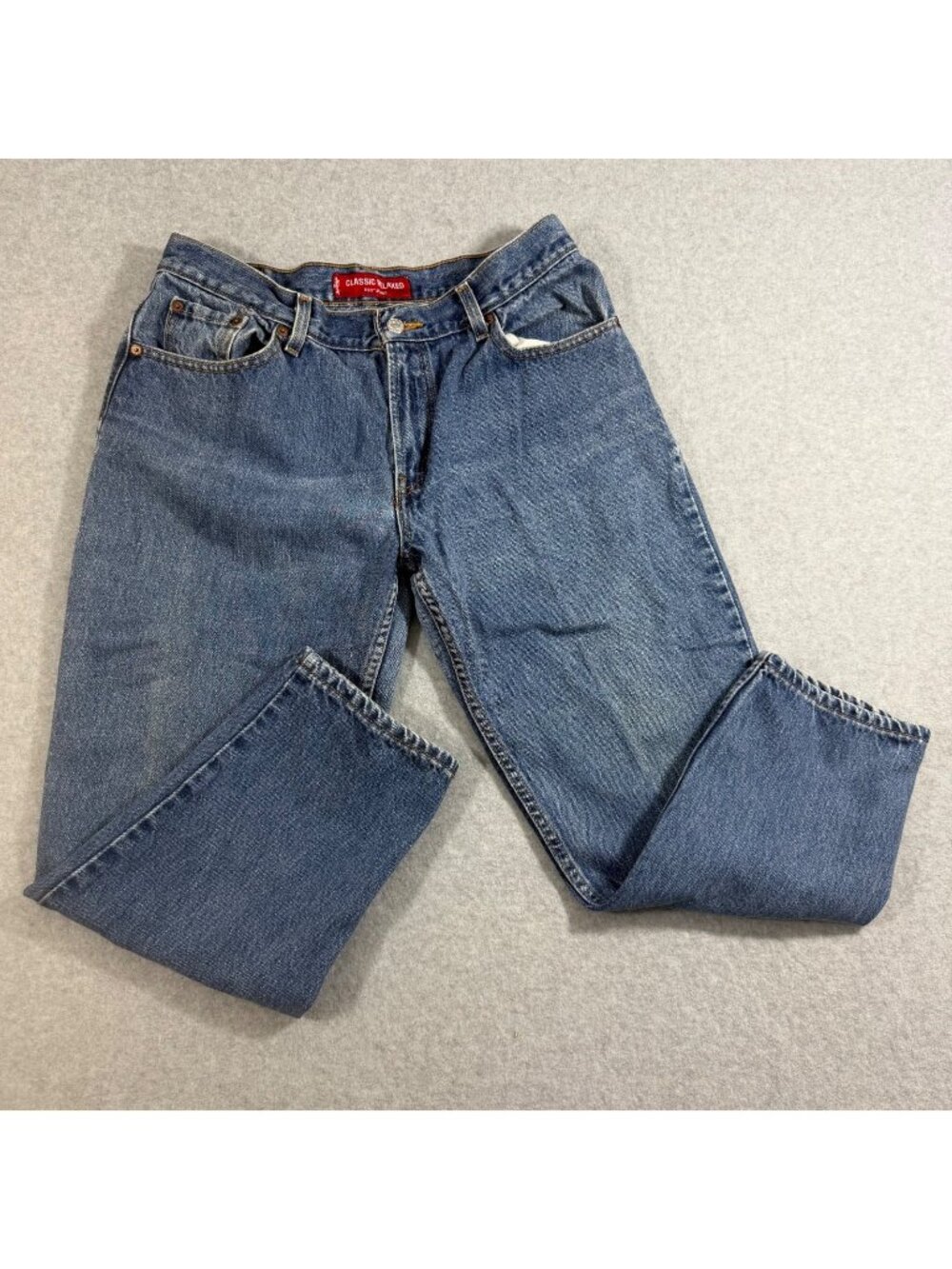 Levi's 550 Women's Jeans Size 14 Short Relaxed Tapered Blue Denim Classic
